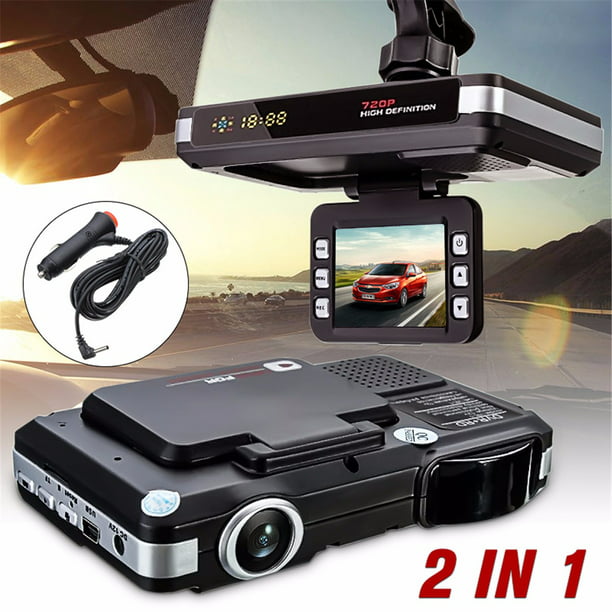 2in1 Car DVR Detector Camera Video Recorder Dash Cam Radar Laser Speed HD 1080P